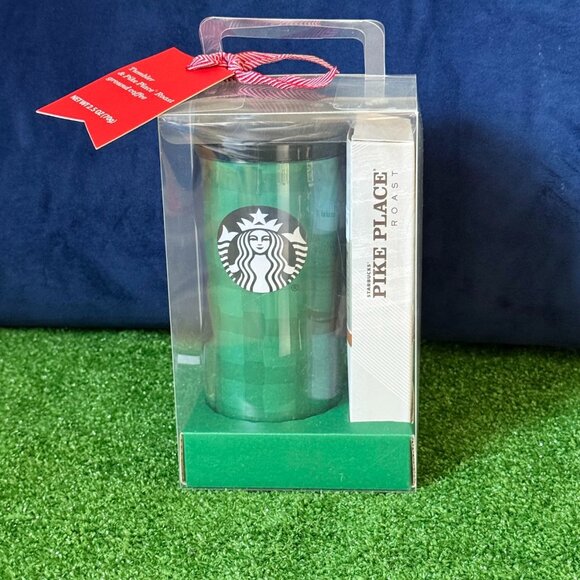 Starbucks Holiday 2016 Gift Set Reusable Green Tumbler & 2.5 oz Roast Coffee NEW - Picture 1 of 14